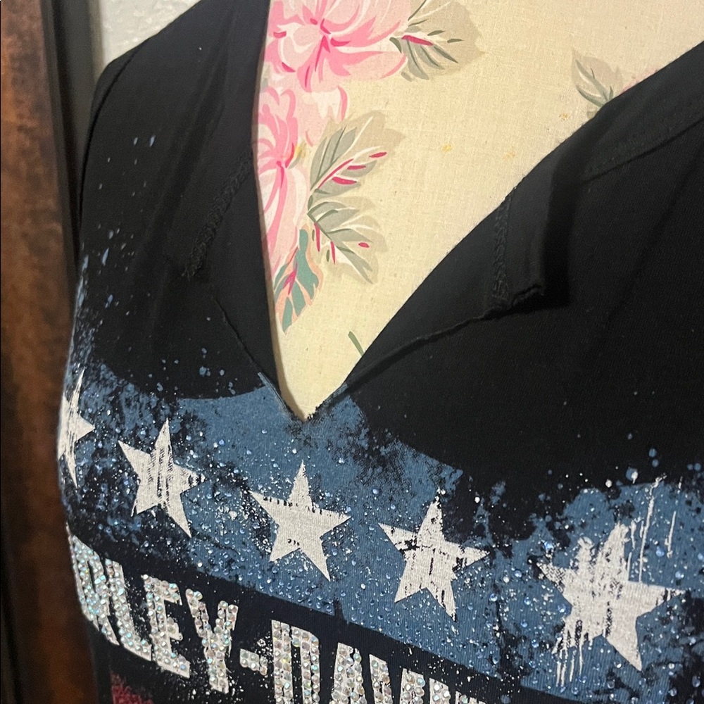 Harley-Davidson Black and Blue Star Tank - Picture 6 of 13